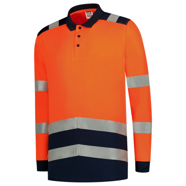 Poloshirt High Vis Bicolor Lange Mouw