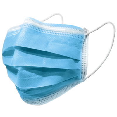 Surgical mask 3-ply EN14683 Type IIR bl.