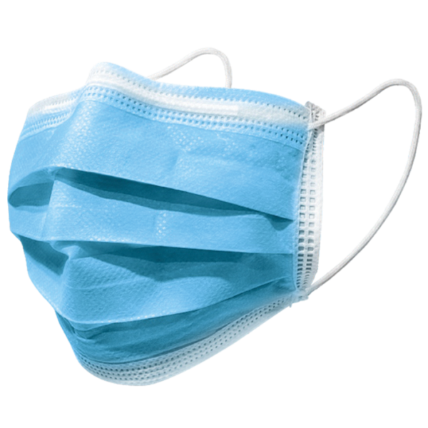 Surgical mask 3-ply EN14683 Type IIR bl.