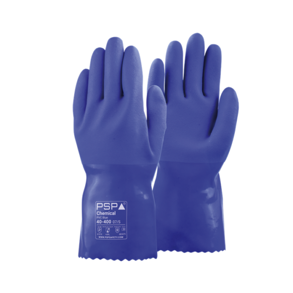 40-400 Chemical PVC Blue Werkhandschoen