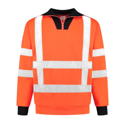 Zipsweater met col RWS  polyester/ katoen ZCRWS7525